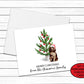 Boykin Spaniel Dog Christmas Card Set, Personalized Holiday Card Set, Fun Christmas Cards, Blank Greeting Cards, Christmas Tree Note Cards