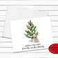 Pug Lover Christmas Card Set, Personalized Holiday Dog Card, Fun Christmas Cards, Blank Greeting Cards, Christmas Tree Note Card, Xmas Cards