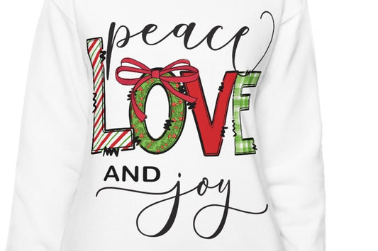 Peace Love and Joy Family Christmas Tee, Christmas Squad Holiday Shirts, Christmas Sweatshirt, Xmas Shirt, Cute Teacher Shirt Christmas Gift