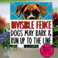 Boxer Dog Invisible Fence Sign, Outdoor Sign, Porch Sign, Metal Sign, Warning Sign, Dog Sign for Home, Small Yard Sign, Boxer Dog Fence Sign