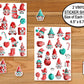 Christmas Gnomes Decor Sticker Sheets, Gnome Decor, Phone Sticker, Letter Stickers, Holiday Stickers, Journal Sticker, Water Bottle Sticker