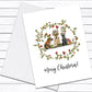 Merry Christmas Wreaths Dogs Greeting Card, Dog Christmas Card Set, Holiday Card Set, Christmas Cardinals, Dog Lover Gift, Merry Christmas