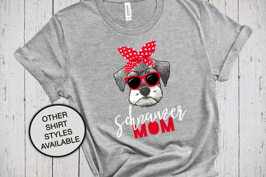 Schnauzer Mom Shirt, Dog Mom Tshirt, Mini Schnauzer Gifts, Dog Lover, Dog Mom Sweatshirt, Dog Mom Gifts, Giant Schnauzer Christmas Present