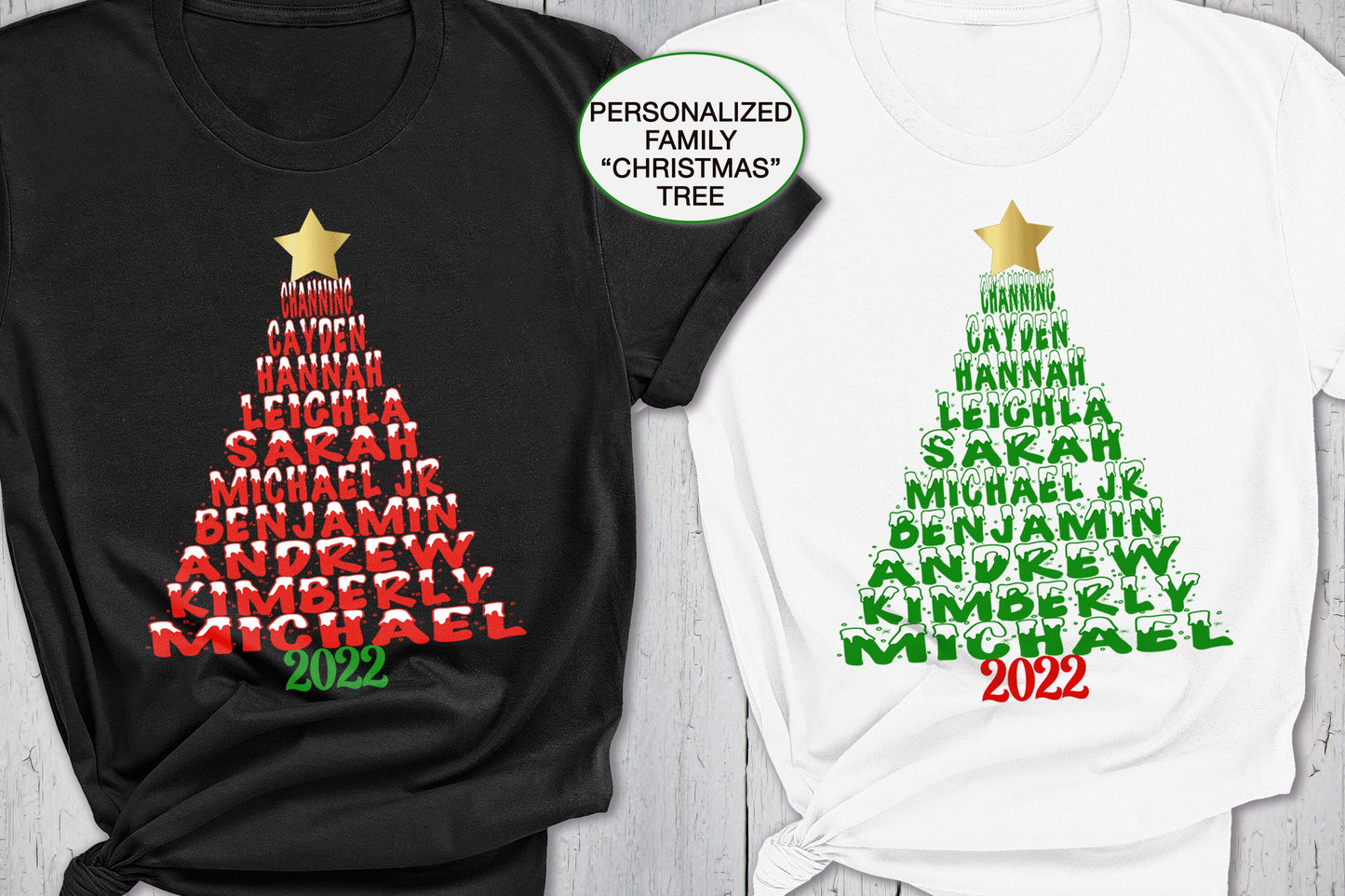 Christmas Family Tree Shirt, Holiday Personalized Family Reunion Shirt, Customized Shirts, Personalized Shirt, Family Christmas Tree Shirt