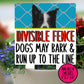 Border Collie Invisible Fence Sign, Outdoor Sign, Porch Sign, Metal Sign, Warning Sign, Dog Sign for Home, Small Yard Sign, Dog Fence Sign