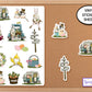 Easter Gnomes Sticker Sheet, Laptop Easter Decoration, Easter Egg Favor Stickers, Journaling Stickers, Chickadee Bunny Planner Stickers