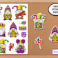 Mardi Gras Gnomes Sticker Sheet, Journaling Stickers, Mardi Gras Party Favor Stickers, Laptop Stickers, Cute Gnome Scrapbook, Phone Stickers