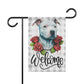 Pit Bull Dog Welcome Garden Flag, Spring Garden Flag, Pitbull Lover Gift House Flag Garden Flag, Outdoor Flag, Pittie Mom Porch Welcome Sign