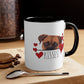 Boxer Kisses Dog Coffee Mug, Boxer Dog Mom Valentine Gift, Dog Lover Mug, Red Hearts Valentines Day Gift, Boxer Dog Dad Mug, Valentines Mug