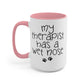 My Therapist Has A Wet Nose Dog Mom Coffee Mug, Mental Health Gift for Her, Dog Owner Gift, Paw Prints Coffee Mug for Dad, Pet Lovers Gift