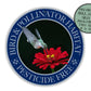 Bird & Pollinator Habitat Pesticide Free Garden Sign, Hummingbird Red Flower Garden Art Pollinator Signs, Outdoor Metal Art Farmhouse Sign