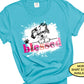 Havanese Blessed Dog Mom T-shirt, Funny Peeking Dog Owner Shirt, Fur Mama, Dog Lover, Mothers Day Gifts, Paw Print, Rescue Mom, Vet Tech Tee