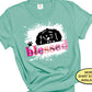 Newfoundland Blessed Dog Mom T-shirt, Funny Peeking Dog Owner Shirt, Fur Mama Dog Lover Mothers Day Gift, Paw Print Rescue Mom, Vet Tech Tee