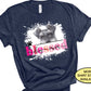 Schnauzer Blessed Dog Mom T-shirt, Funny Peeking Dog Owner Shirt, Fur Mama, Dog Lover Mothers Day Gift, Paw Print Rescue Mom, Vet Tech Tee