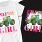 Farm Girl Country Shirt, Green Tractor, Farmer Shirt, Farm Wife Shirt, Midwest Shirt, Country Girl Gifts, Mom Shirt, Farmers Market Shirt