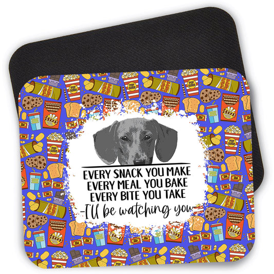 Dachshund Every Bite You Take Desk Mouse Pad, 9.4" x 7.9" Computer Mouse Pad, Doxie Mama Mouse Pad, Weiner Dog Lover Gift, Laptop Mousepad