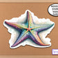 Rainbow Starfish Sticker, Journaling Stickers, Water Bottle Sticker, Phone Sticker, Planner Stickers, Calendar Stickers, Nature Sticker