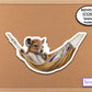 Squirrel in Hammock Sticker, Water Bottle Sticker, Journal Stickers, Laptop Stickers, Camping Sticker, Cozy Sticker, Cute Animal Sticker
