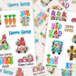 Easter Gnome Stickers, Sticker Sheet, Vinyl Decal, Easter Basket Stickers, Vinyl Sticker Sheet, Gnome Planner, Happy Easter, Easter Journal