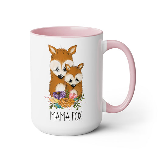 Mama Fox Mug, Mothers Day Mug, Autumn Mug, Tea Mug, Fox Gift, Cute Mom Mug, Camping Mug, Mama Coffee Mug for Mom, Mommy and Me, Mama Mugs