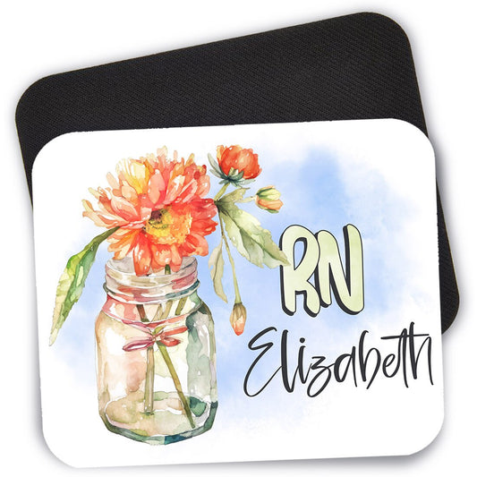 Personalized Nurse Mouse Pad, 9.4" x 7.9" RN Gifts, RN Graduation Gift Desk Mouse Pad, Gaming Desk Pad, Nurses Day, New Nurse, Nurse Week