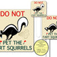 Do Not Pet The Fart Squirrels Skunk Crossing Sign, Funny Plant Stake Gift, Garden Humor Farm Signs, Outdoor Garden Decor, Farmhouse Signs