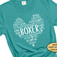 Boxer Dog Traits Word Cloud Heart Shirt, Cute Dog Owner Gift for Mom, Vet Tech, Dog Dad, Pet Groomer Sweatshirt, Dog Walker Birthday Tshirt