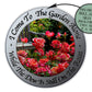 In The Garden Hymn Sign, Roses Garden Metal Sign, Sympathy Funeral Bereavement Gift, Christian Music Condolence Wreath Sign, Faith Inspired