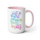 Just A Girl Who Loves Cats Pet Sitter Coffee Mug, Cute Rainbow Paw Print Tea Cup, Crazy Cat Lady Gift, Kitten Lover, Kitty Cat Birthday Girl