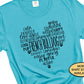 French Bulldog Traits Word Cloud Heart Shirt, Cute Dog Owner Gift for Mom, Vet Tech Tee, Pet Groomer Sweatshirt, Dog Walker Birthday Tshirt