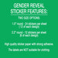 Gender Reveal, Team Glitter, Team Putters, Sticker Sheet, Party Favor Labels, Team Boy, Team Girl, Baby Shower Sticker, Pink or Blue, Golf