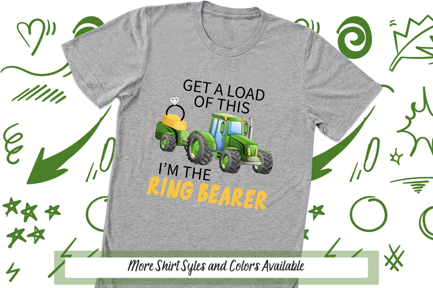 Ring Bearer Shirt, Farm Tractor Shirt, Get A Load Of This I'm The Ring Bearer, Ring Bearer Outfit, Ring Bearer Proposal, Bridal Party Shirts