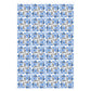 Blue Tractor Birthday Boy Personalized Gift Wrapping Paper, Farm Party Gift Wrap Paper, Baby Shower Wrapping Paper Roll, Personalized Name