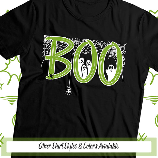 Boo Halloween Tshirt, Halloween Kids Shirt, Cute Halloween Ghost Boo Shirt, Spiders Spooky Shirt, Fall Shirt, Teachers Shirt, Spooky Season