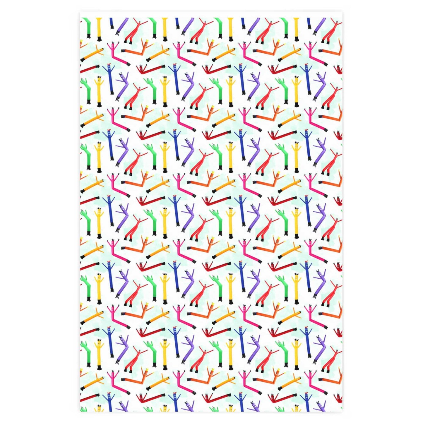 Air Dancers Gift Wrap, Kids Wrapping Paper Roll, Tube Man Wacky Dancer Birthday Wrapping Gift Paper, Xmas Wrapping Gift Wrap, Thank You Gift