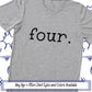 Fourth Birthday Shirt, Vintage Four Year Old Birthday Party Shirt, Kids Birthday Shirt, Toddler Shirt, 4th Birthday Shirt, Birthday Girl Boy