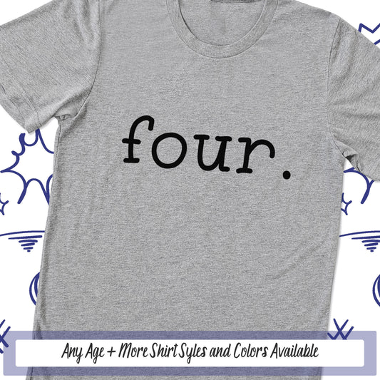 Fourth Birthday Shirt, Vintage Four Year Old Birthday Party Shirt, Kids Birthday Shirt, Toddler Shirt, 4th Birthday Shirt, Birthday Girl Boy