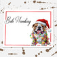 Bah Humbug Bulldog Christmas Card, Blank Cards, Happy Holiday Cards Set, Christmas Stationery, Christmas Dog Owner Gift, Funny Xmas Cards