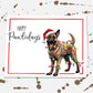 Happy Pawlidays Belgian Malinois Dog Christmas Card, Blank Card, Happy Holiday Cards Set, Christmas Stationery, Funny Dog Owner Xmas Card