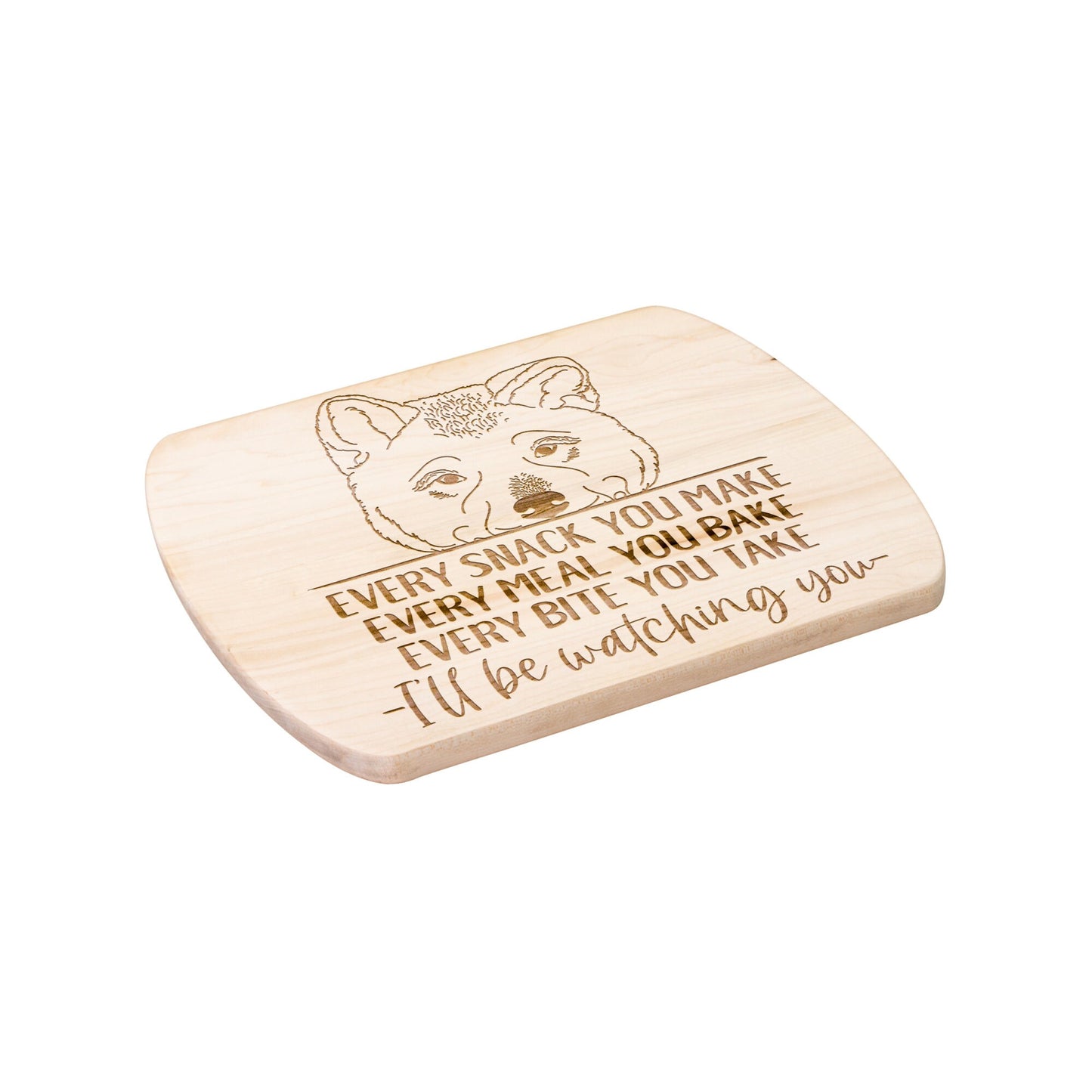 Akita Dog Snack Funny Cutting Board for Dog Mom, Dog Lover Wood Serving Board, Dog Dad Charcuterie Board, Wooden Chopping Board Gift for Him