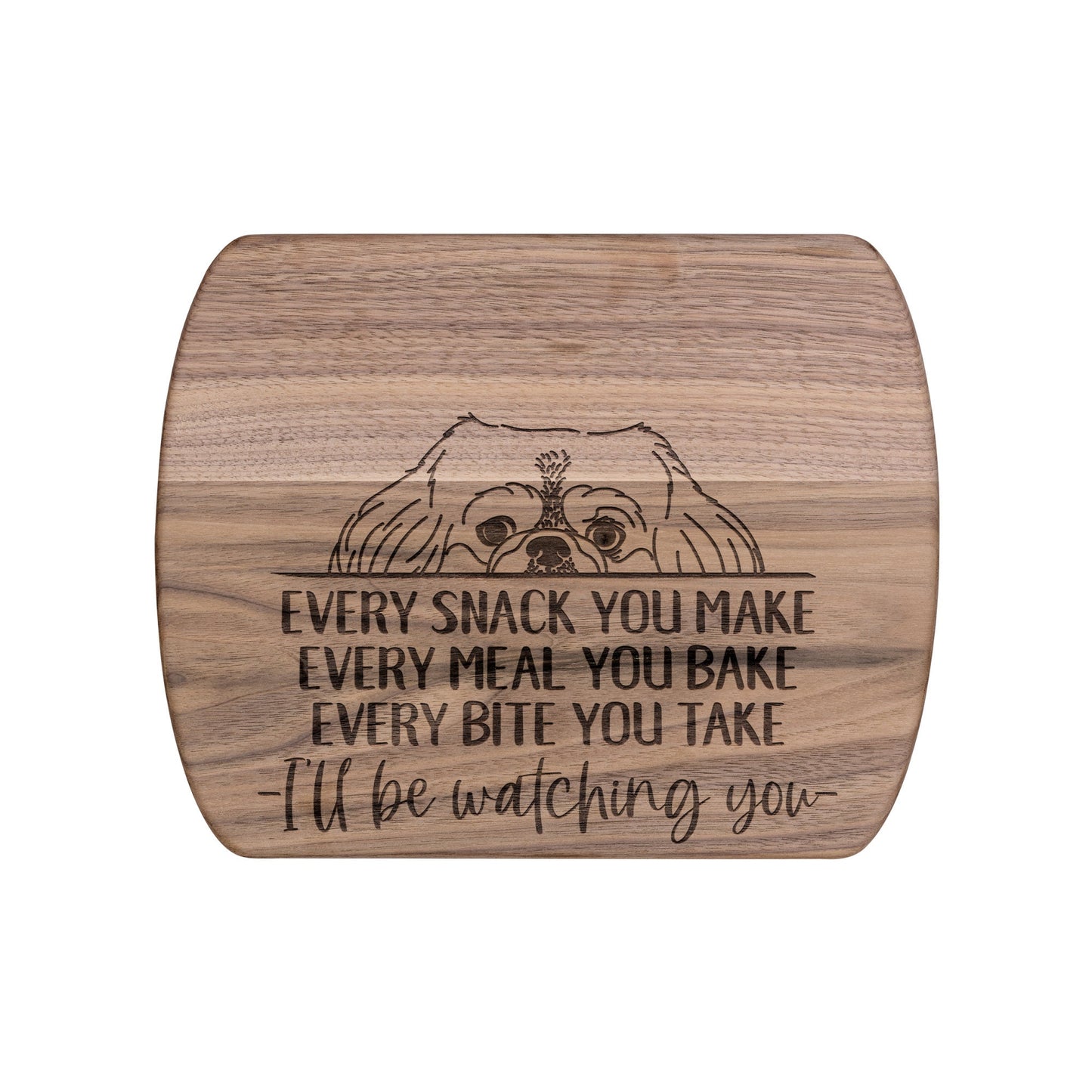 Pekingese Snack Funny Cutting Board for Dog Mom, Dog Lover Wood Serving Board, Dog Dad Charcuterie Board, Wooden Chopping Board Gift for Him