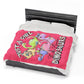 Just A Girl Who Loves Dinosaurs Plush Velveteen Blanket, Comfy Bed Blanket, Movie Blanket Kids Sleepover Blanket, Snuggle Soft Blanket Throw
