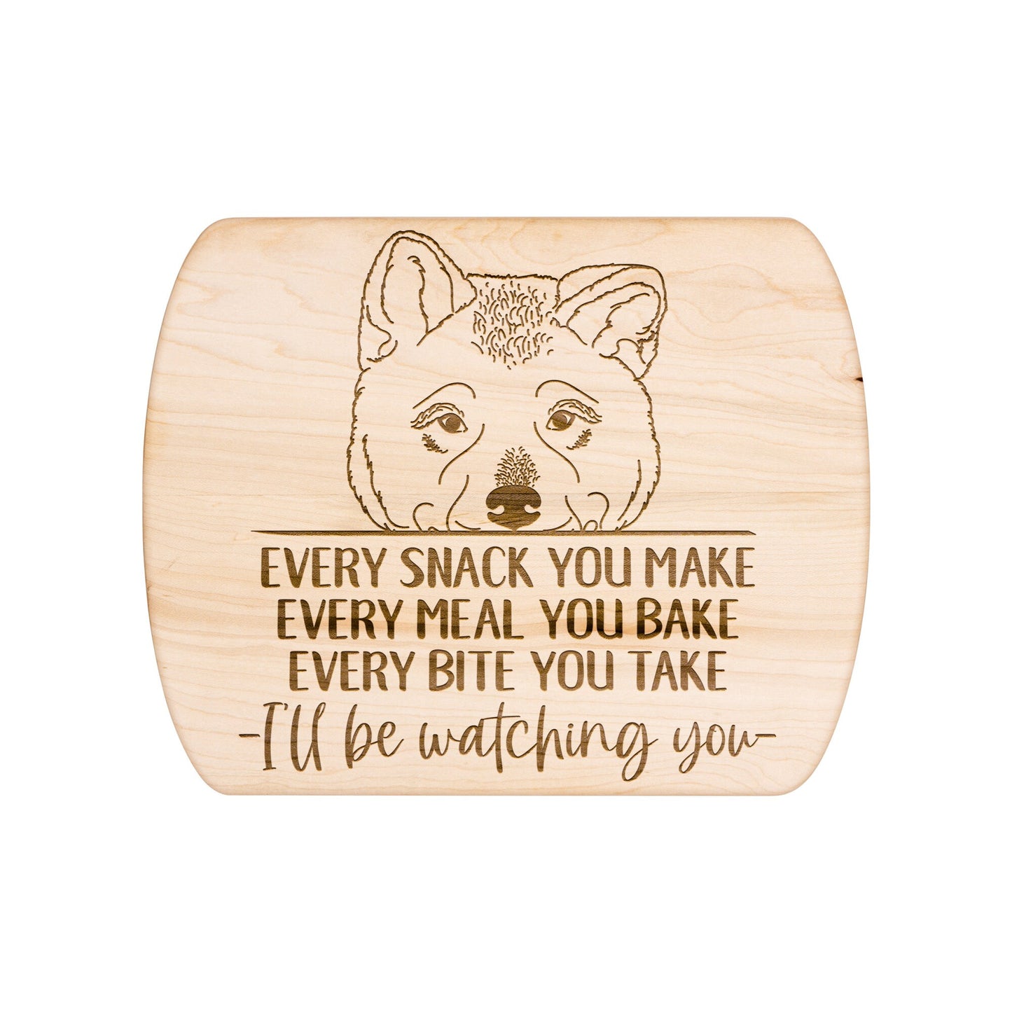 Akita Dog Snack Funny Cutting Board for Dog Mom, Dog Lover Wood Serving Board, Dog Dad Charcuterie Board, Wooden Chopping Board Gift for Him