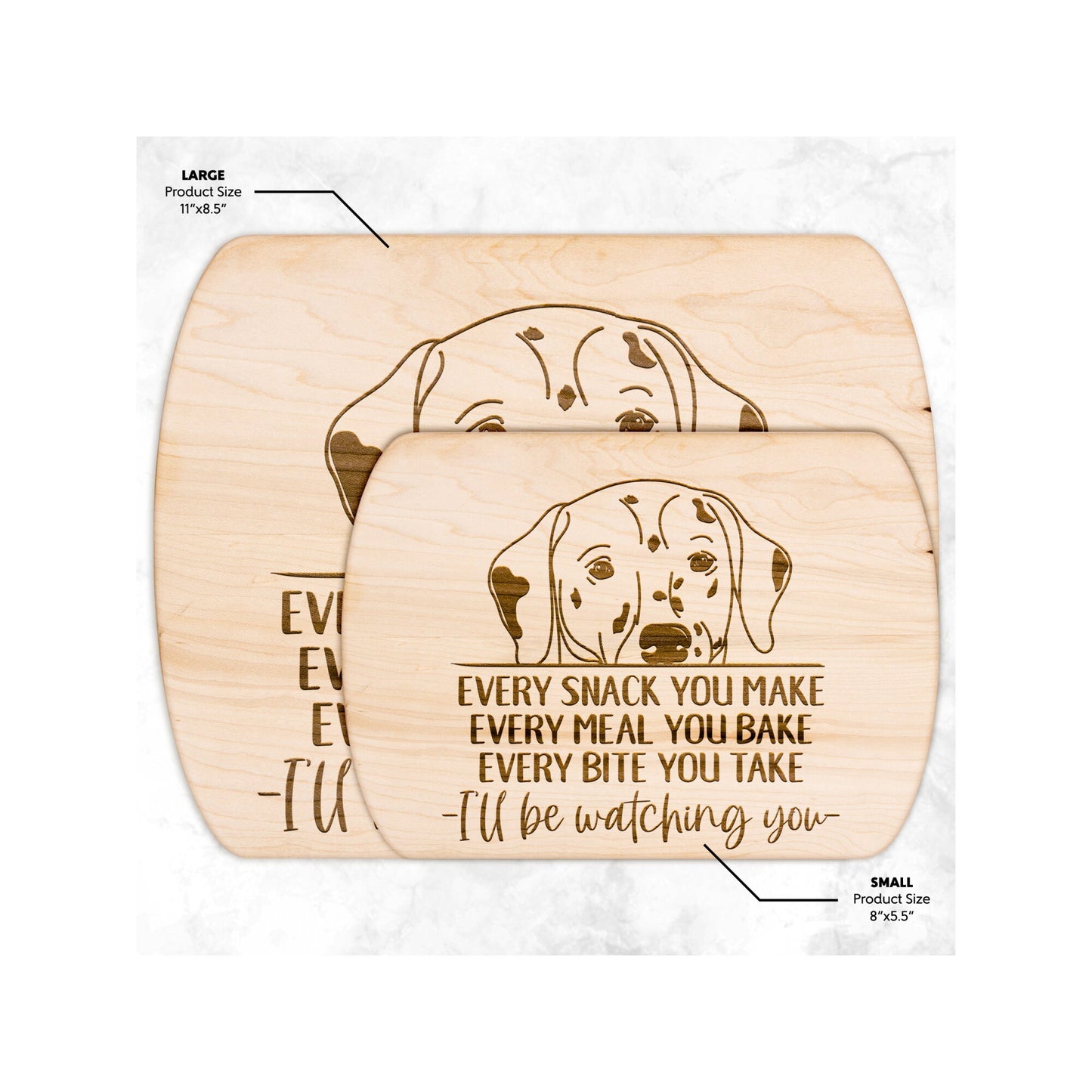 Dalmatian Snack Funny Cutting Board for Dog Mom, Dog Lover Wood Serving Board, Dog Dad Charcuterie Board, Wooden Chopping Board Gift for Him