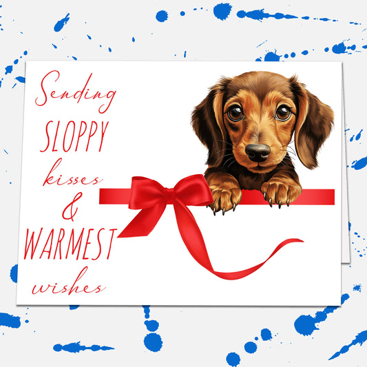 Dachshund Holiday Cards, Christmas Card Set, Dachshund Lover Xmas Cards, Dog Greeting Cards, Dachshund Christmas Greeting Card for Doxie Mom
