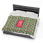 Personalized Blanket, Floral Hawaii Baby Blanket, Plush Velveteen Throw Blanket, Comfy Blanket, Flower Girl Blanket, Cozy Bed Blanket