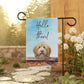 a card with a picture of a dog on it