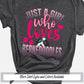 a t - shirt that says just a girl who loves berniedoodles
