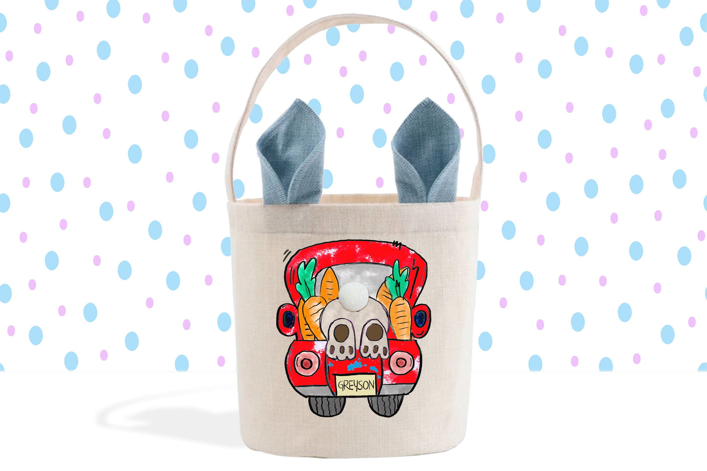 a bag with a skull on the back of it