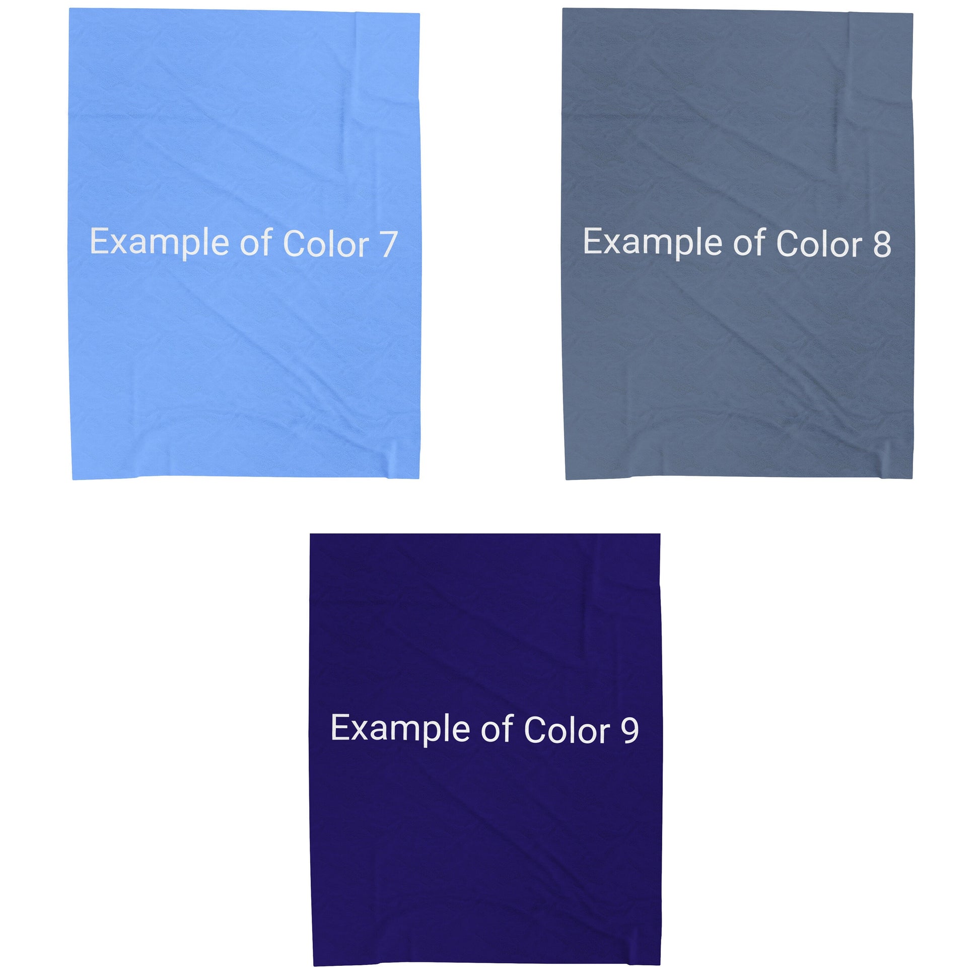 a group of four different colored sheets of paper